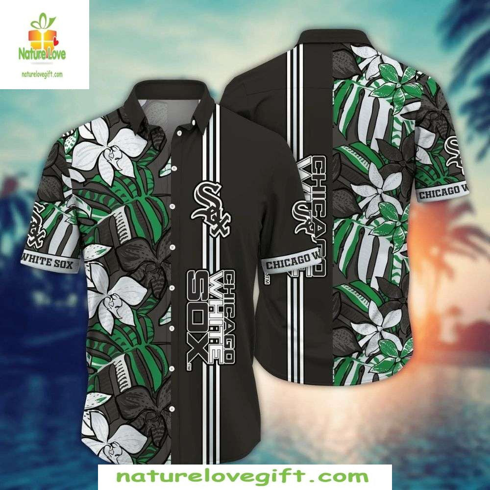 Chicago White Sox Hawaiian Stylish MLB Baseball Aloha - Adult & Kids T-Shirts, Sweatshirts & Hoodies apparel design preview 1