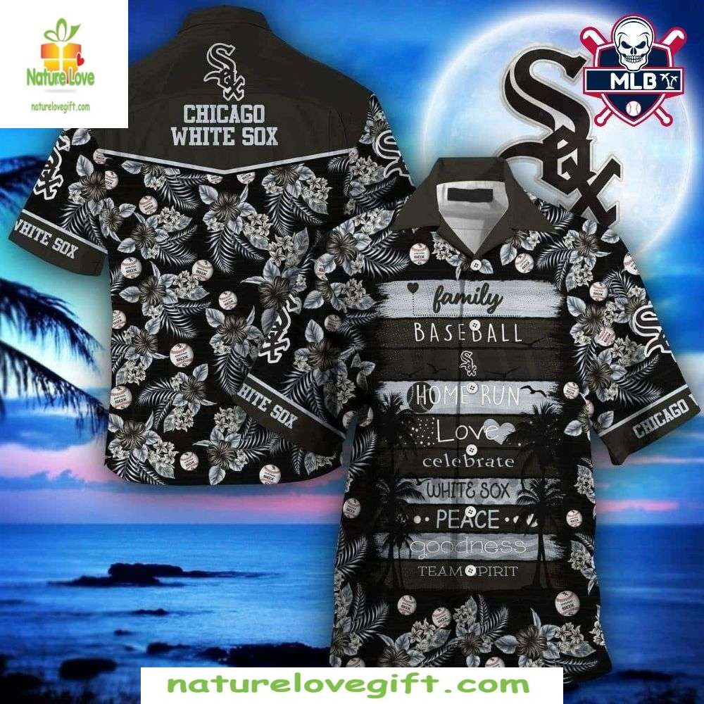 Chicago White Sox Hawaiian MLB Baseball Family - Adult & Kids T-Shirts, Sweatshirts & Hoodies apparel design preview 1