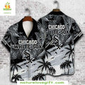 Chicago White Sox Hawaiian Tropical Palm Seagull MLB - Adult & Kids T-Shirts, Sweatshirts & Hoodies apparel design preview 1