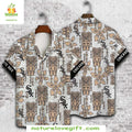 Chicago White Sox Hawaiian Tribal Beige MLB Baseball - Adult & Kids T-Shirts, Sweatshirts & Hoodies apparel design preview 1