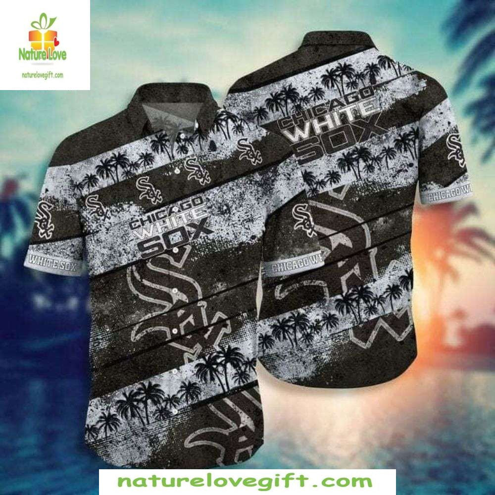 Chicago White Sox Hawaiian MLB Baseball Apparel Palm - Adult & Kids T-Shirts, Sweatshirts & Hoodies apparel design preview 1