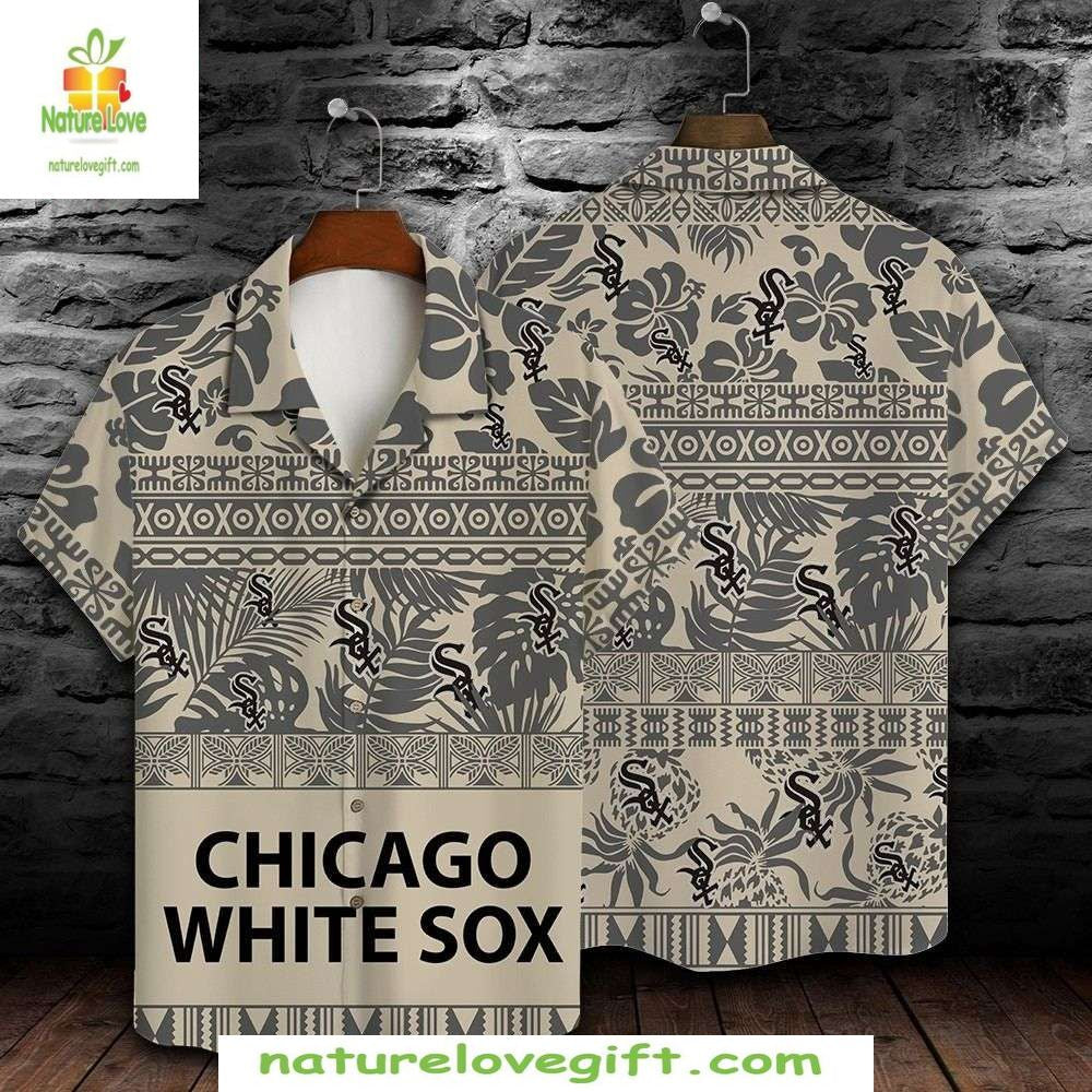 Chicago White Sox Hawaiian MLB Baseball Tribal - Adult & Kids T-Shirts, Sweatshirts & Hoodies apparel design preview 1