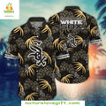 Chicago White Sox Hawaiian Tropical Gold Leaf MLB - Adult & Kids T-Shirts, Sweatshirts & Hoodies apparel design preview 1