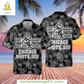Chicago White Sox Hawaiian Tropical Hibiscus Flower - Adult & Kids T-Shirts, Sweatshirts & Hoodies apparel design preview 1