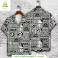 Chicago White Sox Hawaiian Urban Chic Monochrome - Adult & Kids T-Shirts, Sweatshirts & Hoodies apparel design preview 1