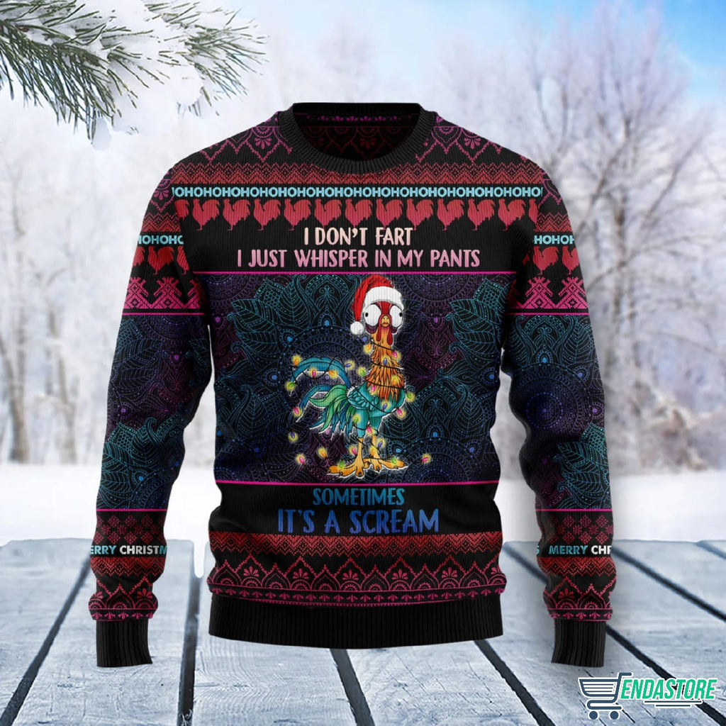 Chicken Funny Christmas 3D Ugly Christmas Sweater - Holiday Gift product image