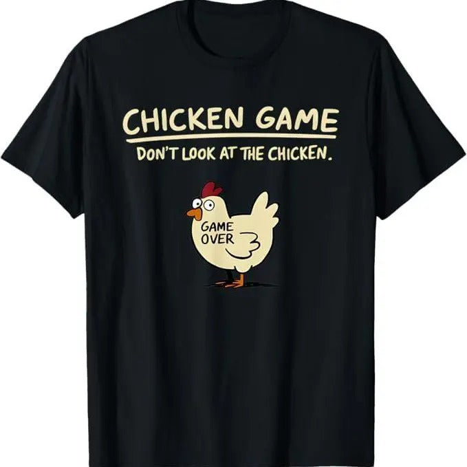 Chicken Game Don'T Funny Short Sleeve Crew Neck - Adult & Kids T-Shirts, Sweatshirts & Hoodies apparel design preview 1