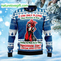 Chicken I Can Only Please One Person A Day Ugly Christmas Sweater - Holiday Gift product image
