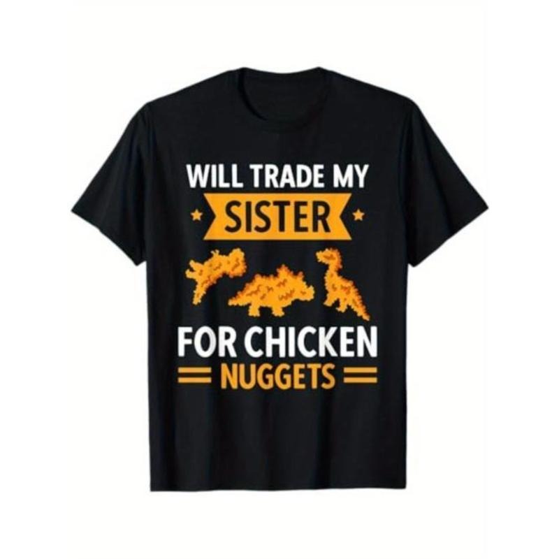 Chicken Nugget Lover Will Trade Sister Nuggets Unsex - Adult & Kids T-Shirts, Sweatshirts & Hoodies apparel design preview 1