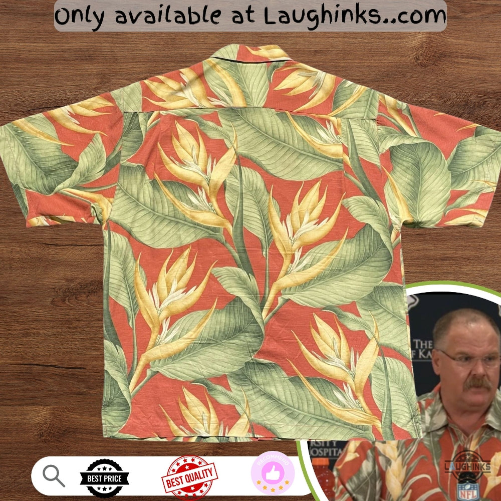Chiefs Coach Andy Reid Tommy Bahama Red Floral - Adult & Kids T-Shirts, Sweatshirts & Hoodies apparel design preview 1