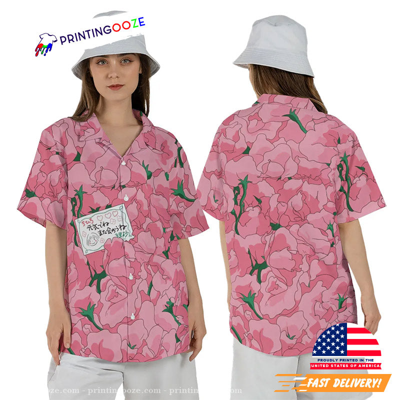 Chihiro's Flowers Spirited Away Hawaiian - Adult & Kids T-Shirts, Sweatshirts & Hoodies apparel design preview 1