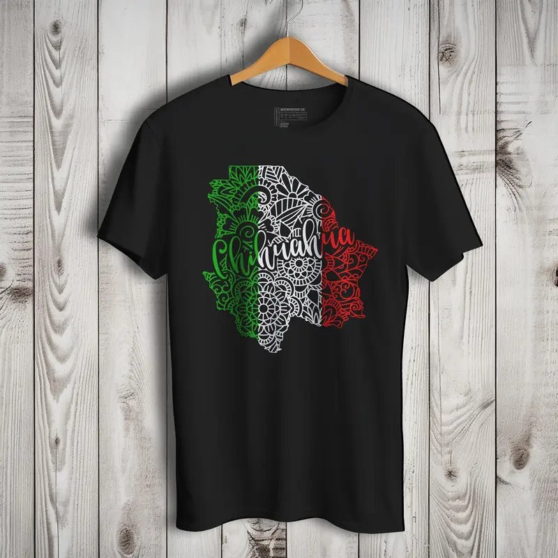 Chihuahua Mexico Patriotic Mexican Short Sleeve - Adult & Kids T-Shirts, Sweatshirts & Hoodies apparel design preview 1