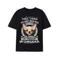 Chihuahua Three Things You Don'T Mess Funny Made USA - Adult & Kids T-Shirts, Sweatshirts & Hoodies apparel design preview 1