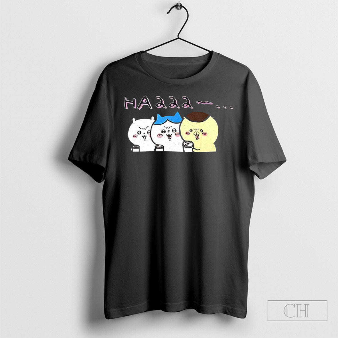 Chiikawa Hachiware And Kurimanju Haaaa - Adult & Kids T-Shirts, Sweatshirts & Hoodies apparel design preview 1