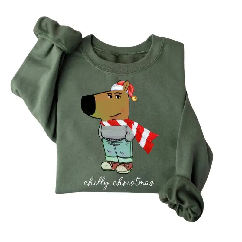 Chill Guy Just Chilly Funny Meme Trending - Adult & Kids T-Shirts, Sweatshirts & Hoodies apparel design preview 1