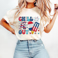 Chill 4th Out Funny July Retro Fourth America - Adult & Kids T-Shirts, Sweatshirts & Hoodies apparel design preview 1