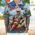 Trump President Hawaiian Chillin Like A Felon - Adult & Kids T-Shirts, Sweatshirts & Hoodies apparel design preview 1