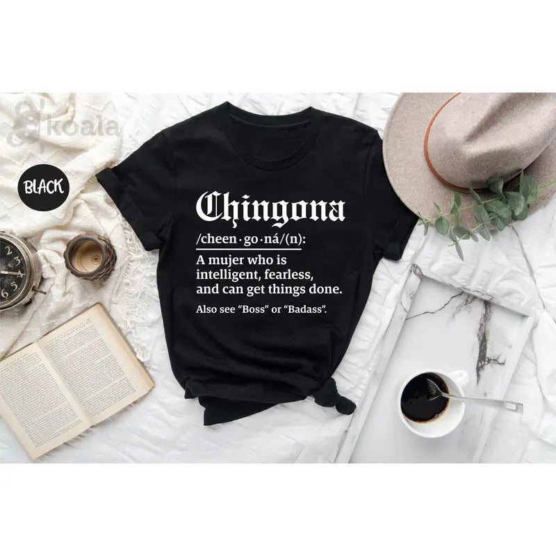 Chingona Definition Mexican Mexico Hispanic Fearless - Adult & Kids T-Shirts, Sweatshirts & Hoodies apparel design preview 1