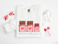 Chocolate Three Please Valentines Pregnancy - Adult & Kids T-Shirts, Sweatshirts & Hoodies apparel design preview 1