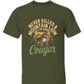 Choked Cougar Hilarious Mountain Lion Quote - Adult & Kids T-Shirts, Sweatshirts & Hoodies apparel design preview 1