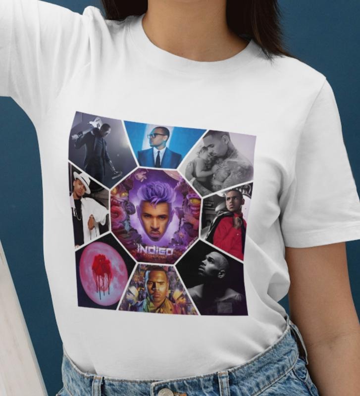 Chr1s Br0wn Albums Collage Vintage Comfort Tops - Adult & Kids T-Shirts, Sweatshirts & Hoodies apparel design preview 1