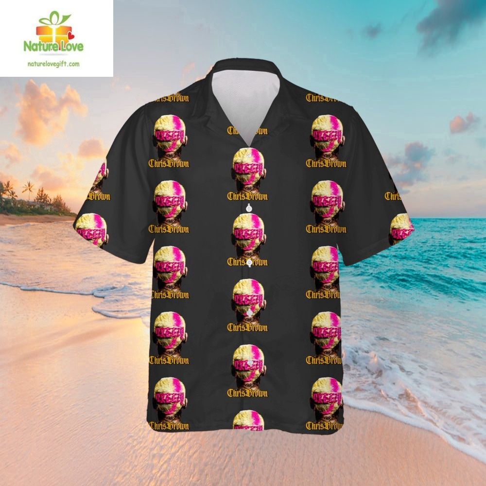 Chris Brown 2026 Tour Hawaiian 1111 - Adult & Kids T-Shirts, Sweatshirts & Hoodies apparel design preview 1