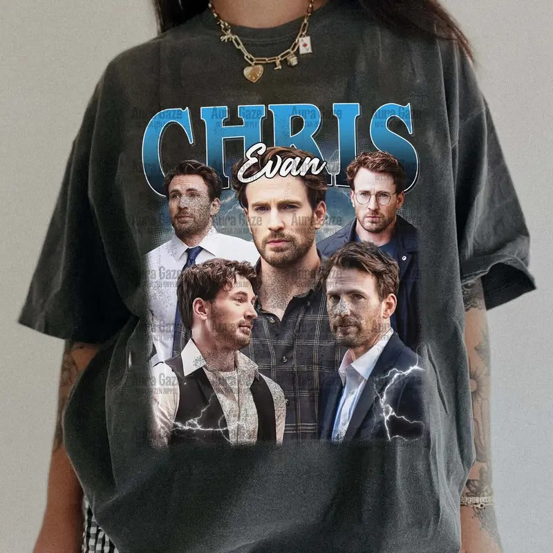 Chris Evans Materialist Comfort Colors Fan Romcom TV - Adult & Kids T-Shirts, Sweatshirts & Hoodies apparel design preview 1