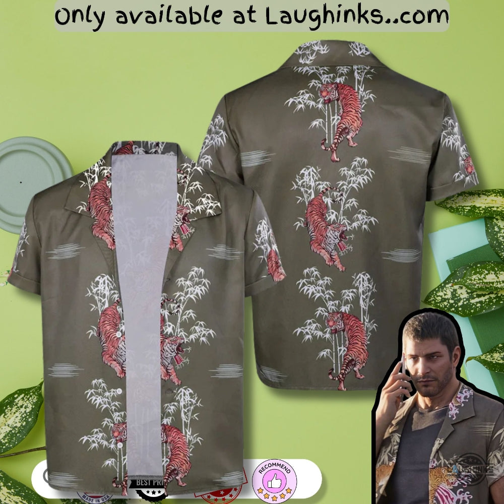 Chris Redfield Cosplay Hawaiian - Adult & Kids T-Shirts, Sweatshirts & Hoodies apparel design preview 1