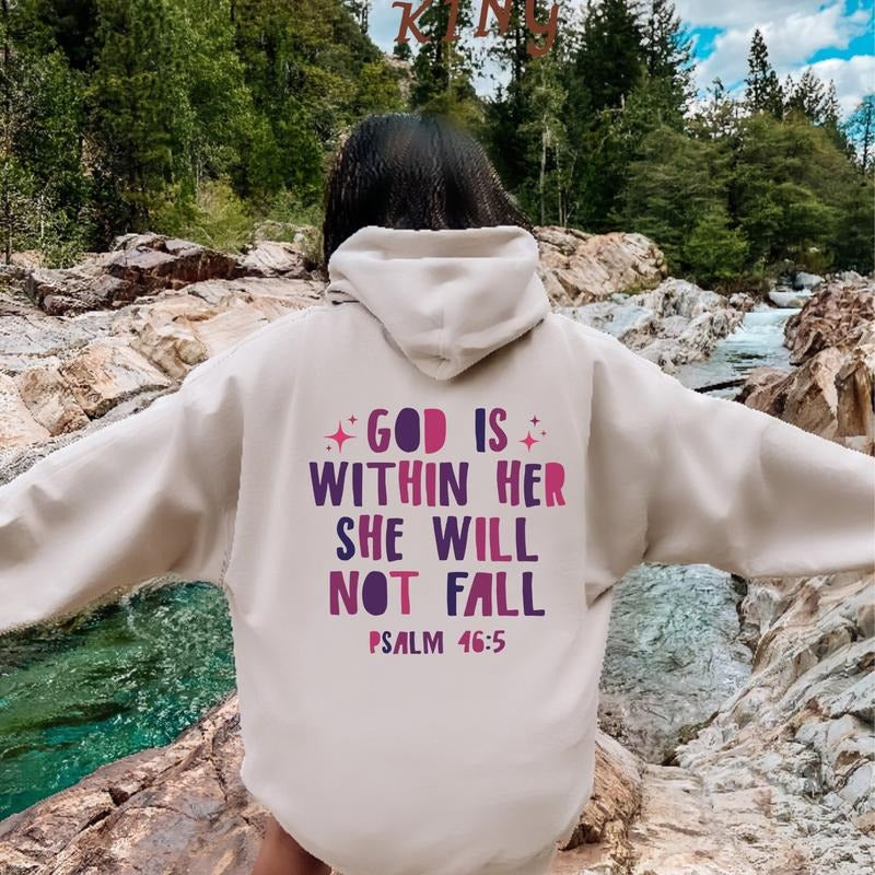 Christian Bible Verse God Is Within Her Religious - Adult & Kids T-Shirts, Sweatshirts & Hoodies apparel design preview 1