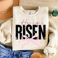 Christian Easter Coquette He Is Risen Retro Matthew - Adult & Kids T-Shirts, Sweatshirts & Hoodies apparel design preview 1