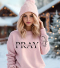 Christian Pray Over Prayer Boho Faith Praying - Adult & Kids T-Shirts, Sweatshirts & Hoodies apparel design preview 1