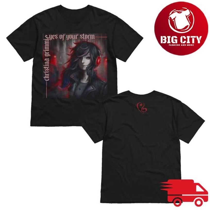 Christina Grimmie Eyes Of Your Storm Two Sided - Adult & Kids T-Shirts, Sweatshirts & Hoodies apparel design preview 1