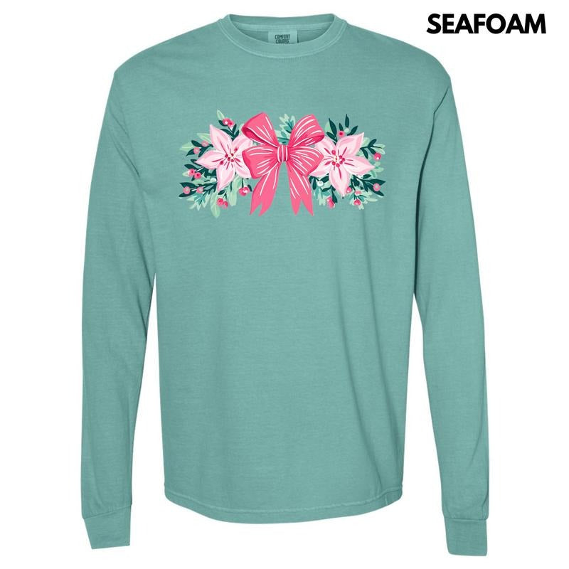 Bow Garland Comfort Colors 'NLB' - Adult & Kids T-Shirts, Sweatshirts & Hoodies apparel design preview 1