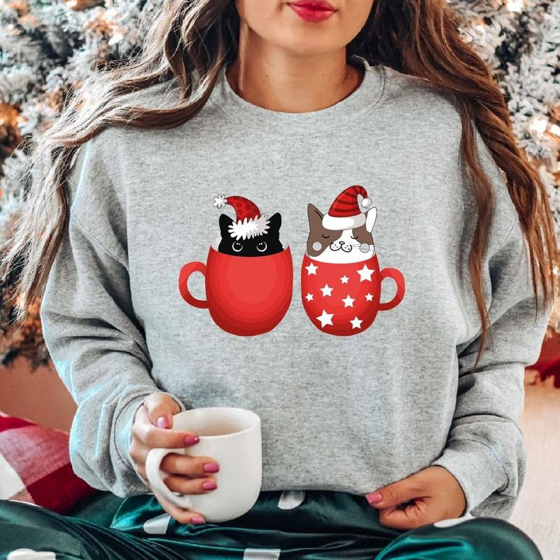 Cats Coffee Cute Cat Lover Latte Owner - Adult & Kids T-Shirts, Sweatshirts & Hoodies apparel design preview 1