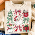 Coquette Cute Santa Clothes Xmas Season Cozy Retro - Adult & Kids T-Shirts, Sweatshirts & Hoodies apparel design preview 1