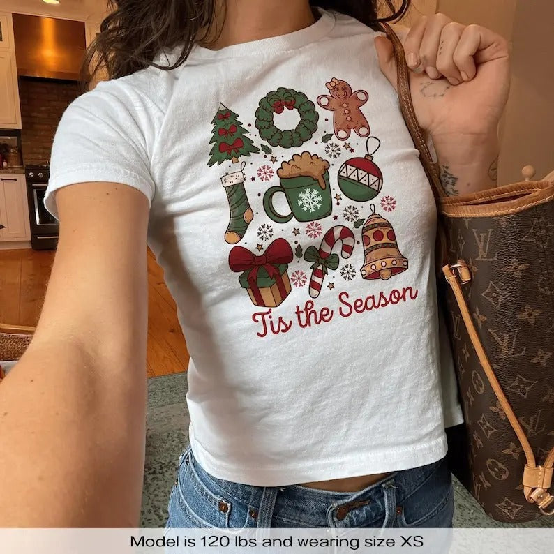 Coquette Y2K Baby Cute Santa Gingerbread Season - Adult & Kids T-Shirts, Sweatshirts & Hoodies apparel design preview 1