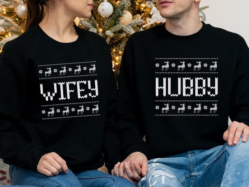 Couple Hubby Wifey Matching Newlywed Wedding Husband - Adult & Kids T-Shirts, Sweatshirts & Hoodies apparel design preview 1