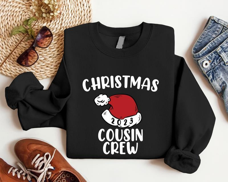Cousin Crew 2023 Family Matching Xmas Gathering - Adult & Kids T-Shirts, Sweatshirts & Hoodies apparel design preview 1
