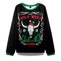Christmas Cow Skull Ugly Christmas Sweater - Holiday Gift product image