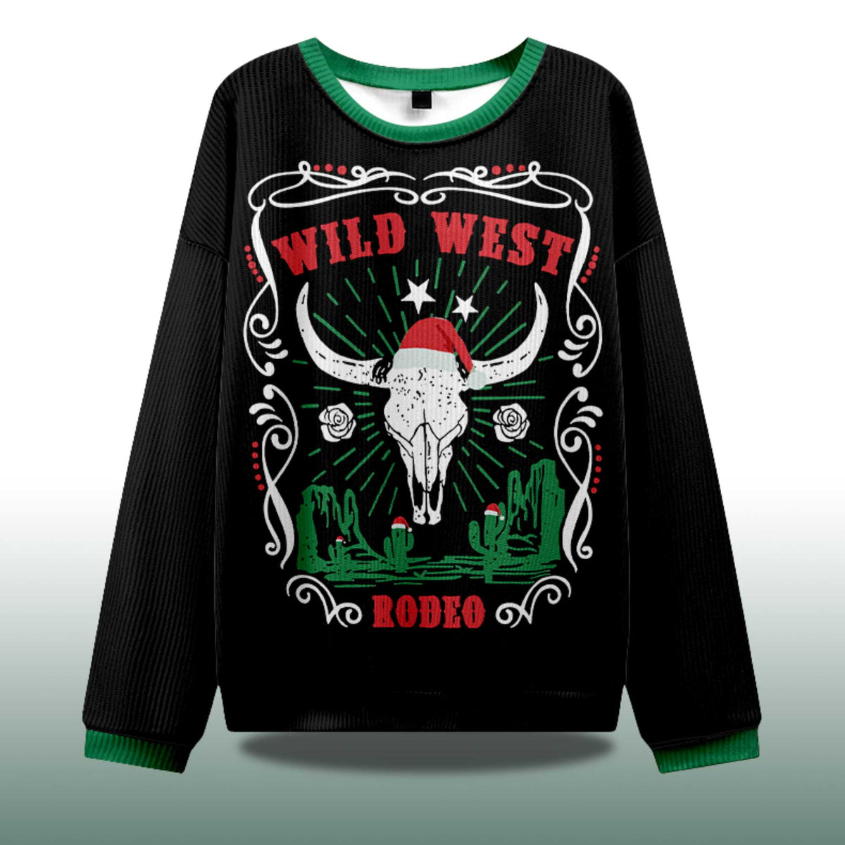 Christmas Cow Skull Ugly Christmas Sweater - Holiday Gift product image 4