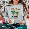 Florida 2023 Tropical Xmas Palm Tree Matching Family - Adult & Kids T-Shirts, Sweatshirts & Hoodies apparel design preview 1
