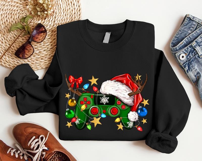 Game Controller Gamer Player Video Lover Xmas Gamers - Adult & Kids T-Shirts, Sweatshirts & Hoodies apparel design preview 1