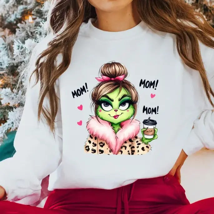 Green MOM Boujeeee - Adult & Kids T-Shirts, Sweatshirts & Hoodies apparel design preview 1