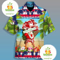 Christmas In July Santa Claus On The Beach Green - Adult & Kids T-Shirts, Sweatshirts & Hoodies apparel design preview 1