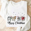 Lights Cow Print Round Neck Country Life Girl Boy - Adult & Kids T-Shirts, Sweatshirts & Hoodies apparel design preview 1