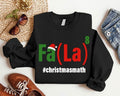 Math Teacher Fa La Funny Xmas - Adult & Kids T-Shirts, Sweatshirts & Hoodies apparel design preview 1