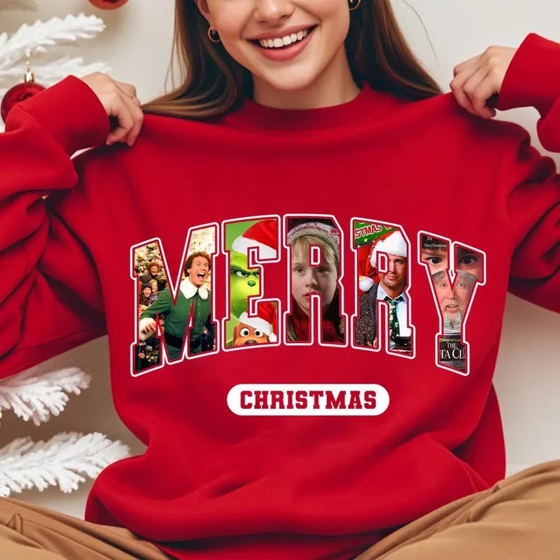 Movie Merry 90s Movies Story - Adult & Kids T-Shirts, Sweatshirts & Hoodies apparel design preview 1