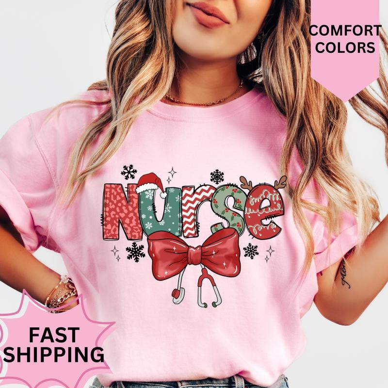 Nurse #2 Comfort Colors Coquette Casual Comfy - Adult & Kids T-Shirts, Sweatshirts & Hoodies apparel design preview 1