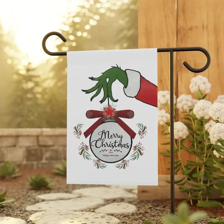 Santa 2 Garden Flag - Adult & Kids T-Shirts, Sweatshirts & Hoodies apparel design preview 1