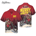 Christmas Santa Motobike Hawaiian - Adult & Kids T-Shirts, Sweatshirts & Hoodies apparel design preview 1